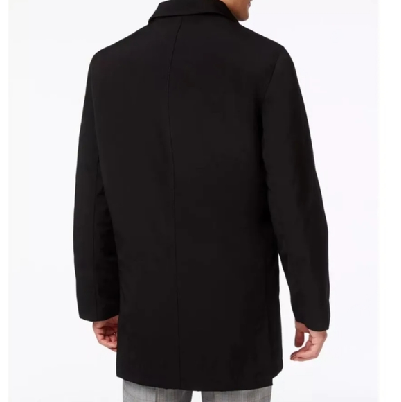 Kenneth Cole Trench\Raincoat Black SZ.40R NWT - Picture 2 of 11
